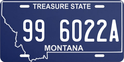 MT license plate 996022A