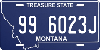 MT license plate 996023J