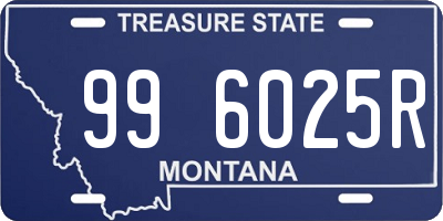 MT license plate 996025R