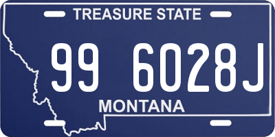 MT license plate 996028J