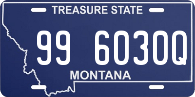 MT license plate 996030Q