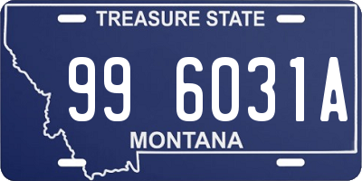 MT license plate 996031A