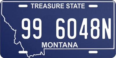 MT license plate 996048N