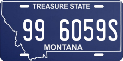 MT license plate 996059S