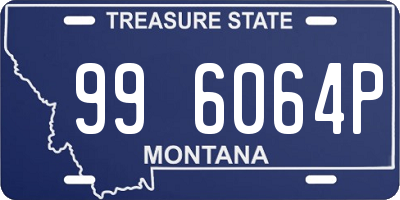 MT license plate 996064P