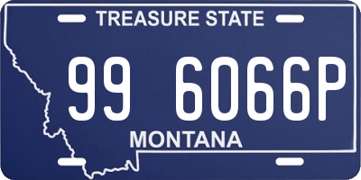 MT license plate 996066P