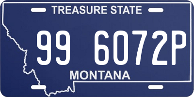 MT license plate 996072P