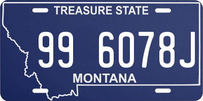 MT license plate 996078J