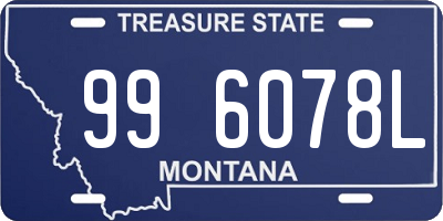 MT license plate 996078L