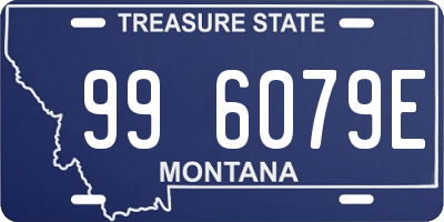 MT license plate 996079E