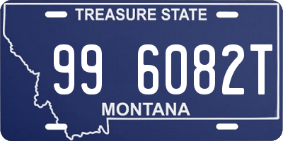 MT license plate 996082T