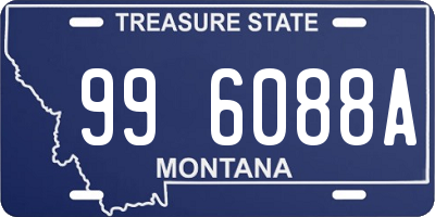 MT license plate 996088A