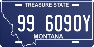 MT license plate 996090Y