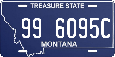 MT license plate 996095C