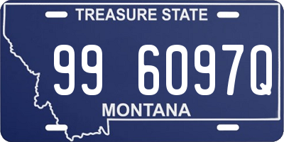 MT license plate 996097Q