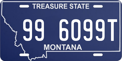 MT license plate 996099T