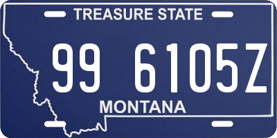 MT license plate 996105Z