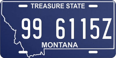 MT license plate 996115Z