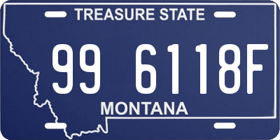 MT license plate 996118F