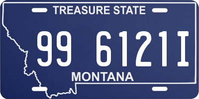 MT license plate 996121I