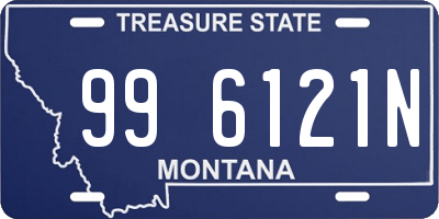 MT license plate 996121N