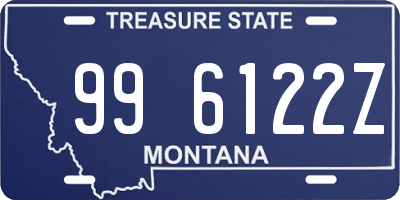 MT license plate 996122Z