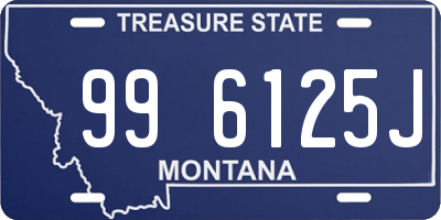 MT license plate 996125J