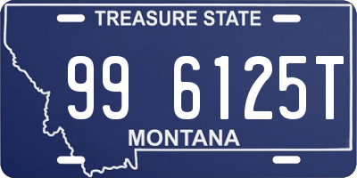 MT license plate 996125T