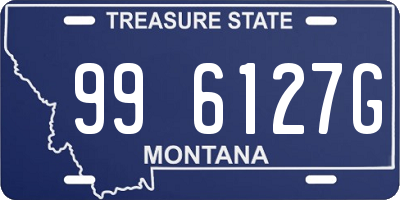 MT license plate 996127G