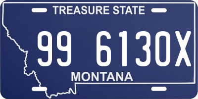 MT license plate 996130X