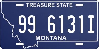 MT license plate 996131I