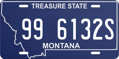 MT license plate 996132S