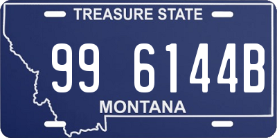 MT license plate 996144B