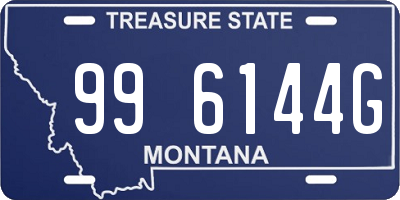 MT license plate 996144G