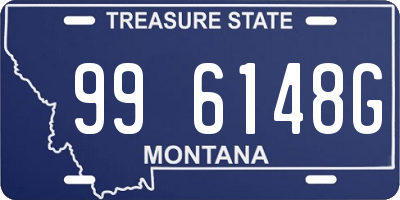 MT license plate 996148G