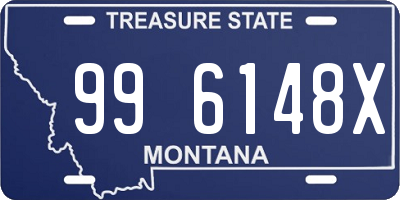 MT license plate 996148X