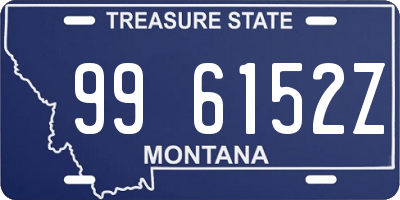 MT license plate 996152Z