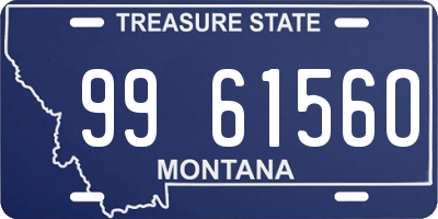 MT license plate 996156O