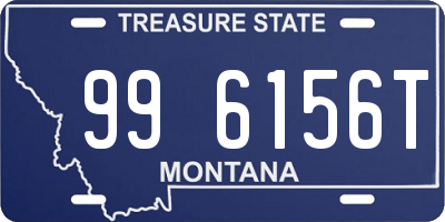 MT license plate 996156T