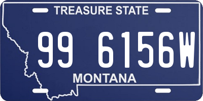 MT license plate 996156W