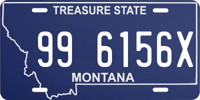 MT license plate 996156X