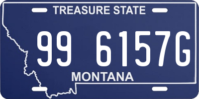 MT license plate 996157G