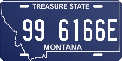 MT license plate 996166E