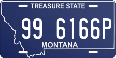 MT license plate 996166P