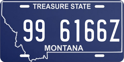 MT license plate 996166Z