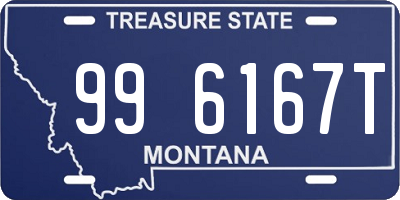 MT license plate 996167T