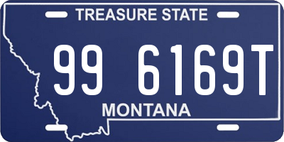 MT license plate 996169T