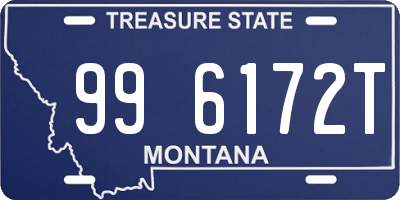 MT license plate 996172T