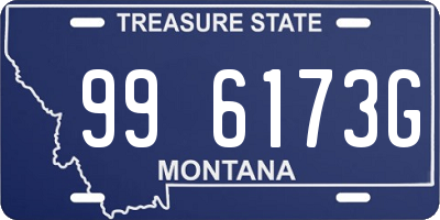 MT license plate 996173G