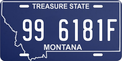 MT license plate 996181F